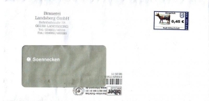 KSS Ltd.: MiNr. 16, 19.11.2008, "Kühe", Ganzstück (Umschlag), echt gelaufen