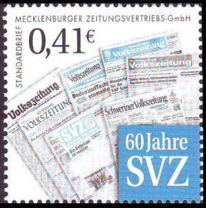 SVZ: MiNr. 5, 01.07.2005, "60 Jahre SVZ", Satz, postfrisch