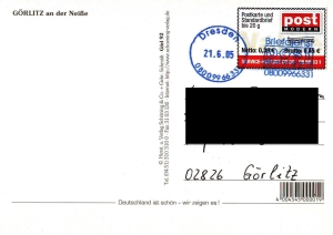 PostModern: MiNr. 10, 01.10.2003, "Dauerserie ", Wert zu 0,45 EUR, Ganzstück (Postkarte)
