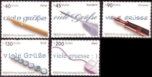 RPV: MiNr. 1 - 5, 01.09.2004, "Kommunikationsmittel", Satz, postfrisch