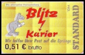 Blitz-Kurier: MiNr. 17, 15.05.2006, "3. Ausgabe", Wert zu 0,51 EUR brutto, postfrisch