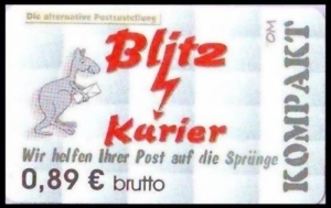 Blitz-Kurier: MiNr. 18, 15.05.2006, "3. Ausgabe", Wert zu 0,89 EUR brutto, postfrisch