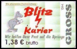 Blitz-Kurier: MiNr. 19, 15.05.2006, 3. Ausgabe, Wert zu 1,38 EUR brutto, postfrisch