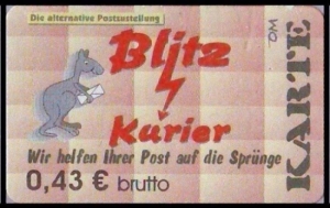 Blitz-Kurier: MiNr. 24, 02.01.2007, 4. Ausgabe, Wert zu 0,43 EUR, postfrisch