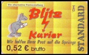 Blitz-Kurier: MiNr. 25, 02.01.2007, 4. Ausgabe, Wert zu 0,52 EUR, postfrisch