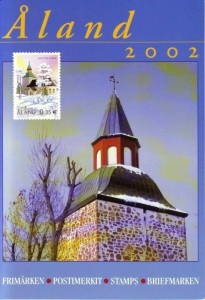 Aland: MiNr. JM 2002, Jahresmappe 2002 mit alle Briefmarkenausgaben des Jahres, postfrisch