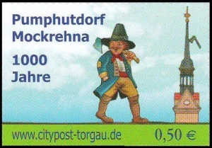 Kraftverkehr Torgau Citypost: MiNr. 23, 11.06.2015, 1000 Jahre Pumphutdorf Mockrehna, Satz, postfrisch