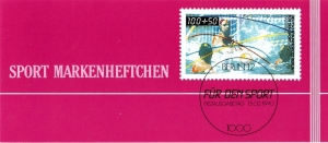 Berlin (West): MiNr. DSH-MH 13 b (MiNr. 864), 00.00.1990, Markenheftchen der Stiftung Deutsche Sporthilfe "Sport: Wasserball", postfrisch
