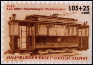 NBKD: MiNr. 12, 01.06.2012, "120 Jahre Naumburger Straßenbahn", Satz, postfrisch