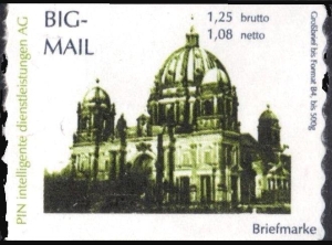 PIN AG: MiNr. 12, 09.11.2002, "Berliner Sehenswürdigkeiten: Dom", Wert zu 1,25 EUR, postfrisch