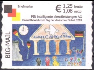 PIN AG: MiNr. 23, 03.10.2003, Kinderzeichnungen, Wert zu 1,25 EUR, postfrisch